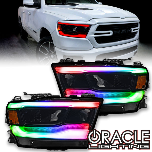 2019-2024 Dodge RAM 1500 RGB+W Headlight DRL Upgrade Kit
