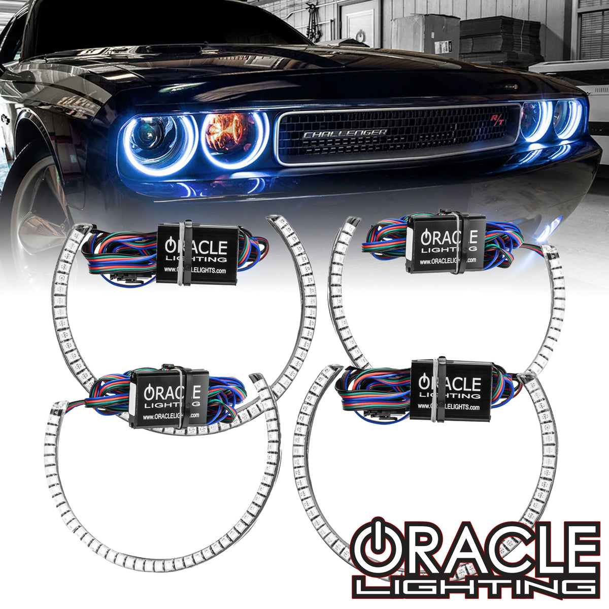 ORACLE Lighting 2008-2014 Dodge Challenger Headlight Halo Kit