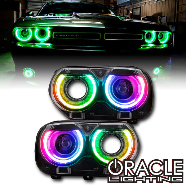 2015-2023 Dodge Challenger ColorSHIFT® RGB+W Headlight DRL Upgrade