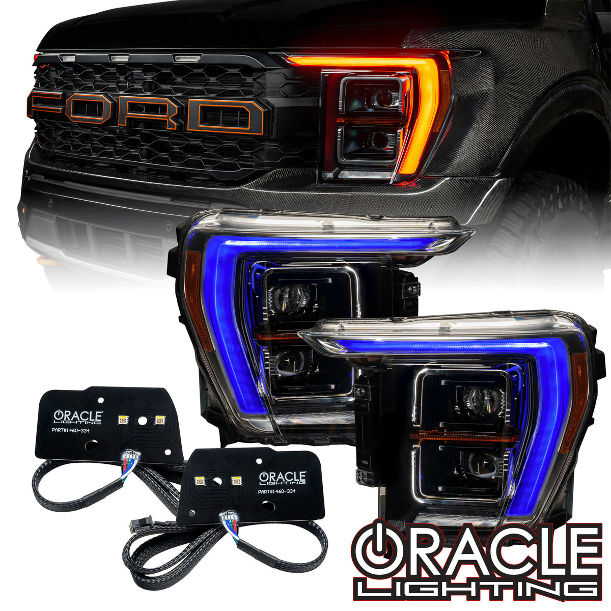 2021 2023 Ford F 150 ColorSHIFT RGB W Headlight DRL Upgrade Kit