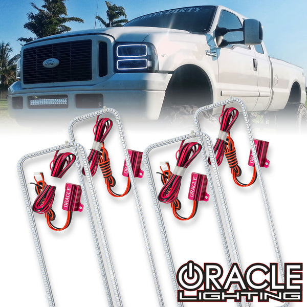 ORACLE Lighting 2005-2007 Ford F-250/F-350 Super Duty LED Headlight Halo Kit