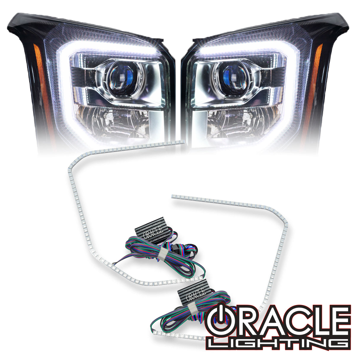 2015-2020 GMC Yukon LED ColorSHIFT® Headlight Halo Kit | ORACLE