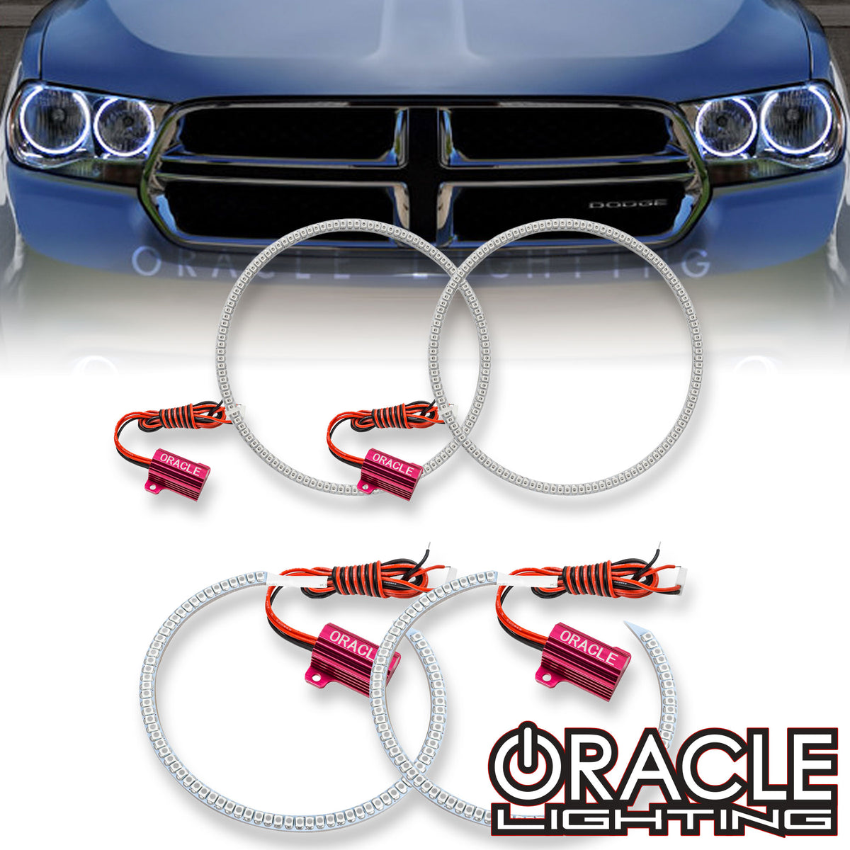 2011-2013 Dodge Durango LED Headlight Halo Kit | ORACLE Lighting