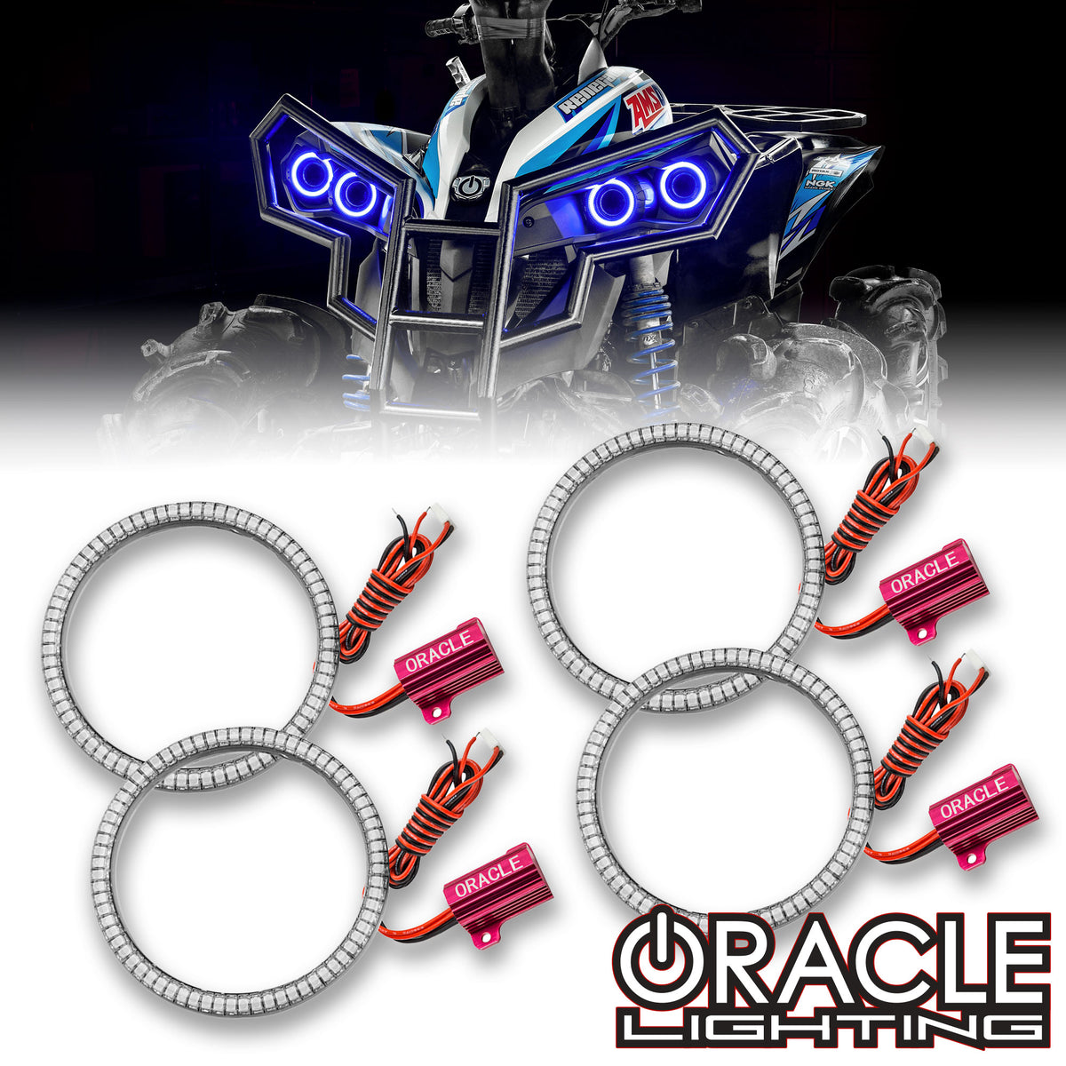 ORACLE Lighting 2007-2019 Can-Am Renegade LED Surface Mount Headlight Halo  Kit