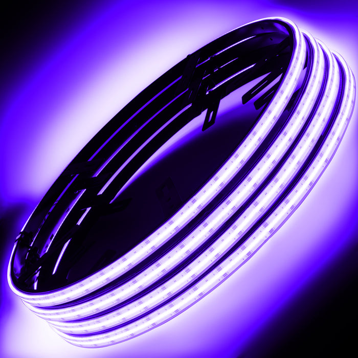 Oracle lighting Plasma LED Wheel Rings RGB+W purple