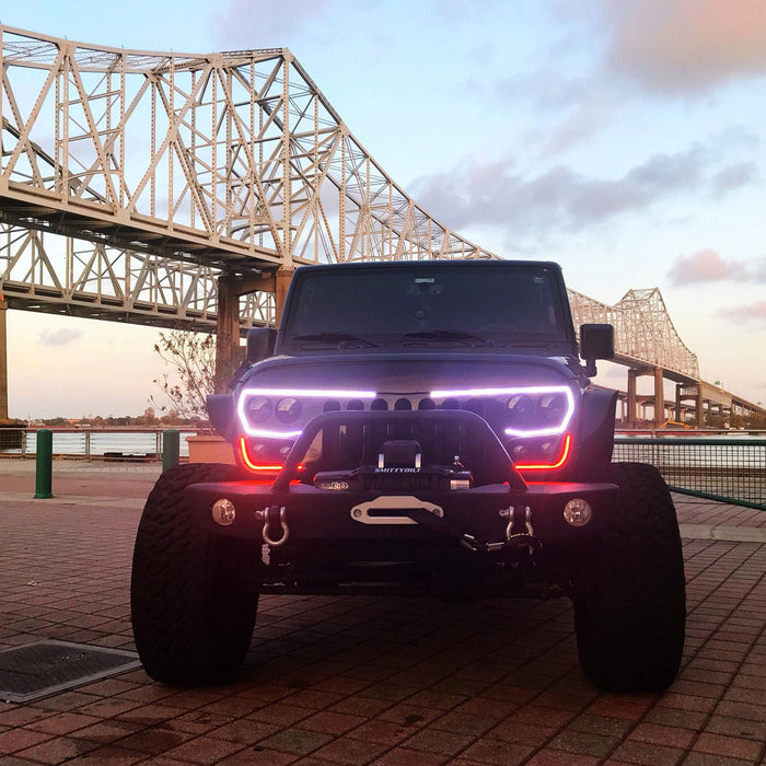 ORACLE Lighting VECTOR Pro-Series Full LED Grill for Jeep Wrangler JK