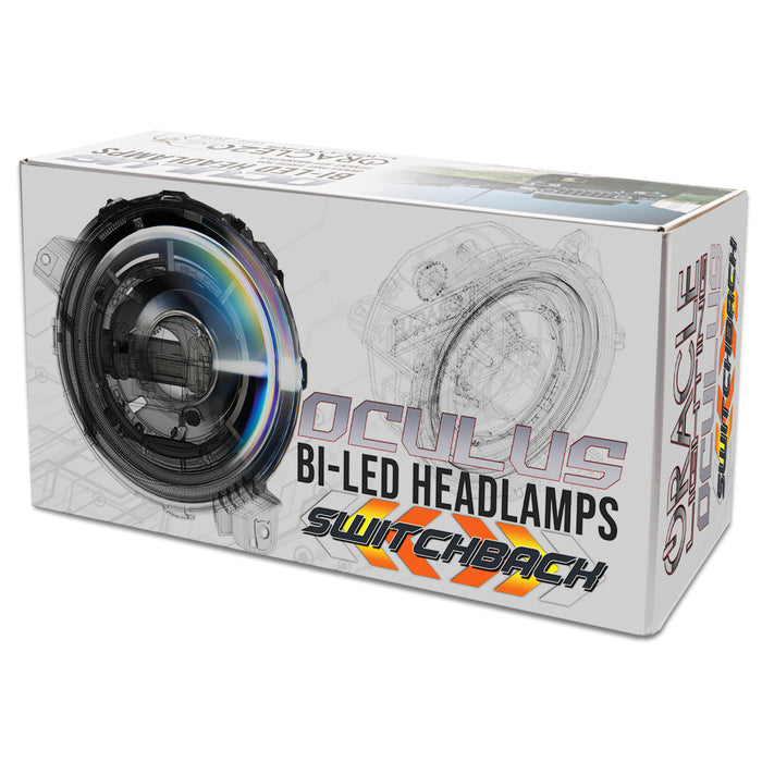 ORACLE Lighting Oculus™ Switchback Bi-LED Projector Headlights for Jeep Wrangler JL/ Gladiator JT