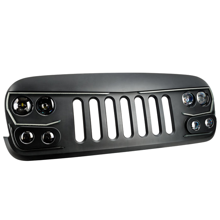 ORACLE Lighting VECTOR Pro-Series Full LED Grill for Jeep Wrangler JK