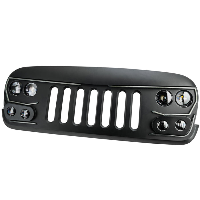 ORACLE Lighting VECTOR Pro-Series Full LED Grill for Jeep Wrangler JK