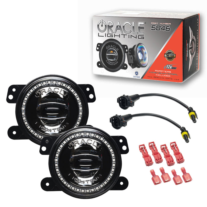 ORACLE Lighting Jeep Wrangler JK/JL & Gladiator JT High Performance 20W LED Fog Lights - Dynamic ColorSHIFT