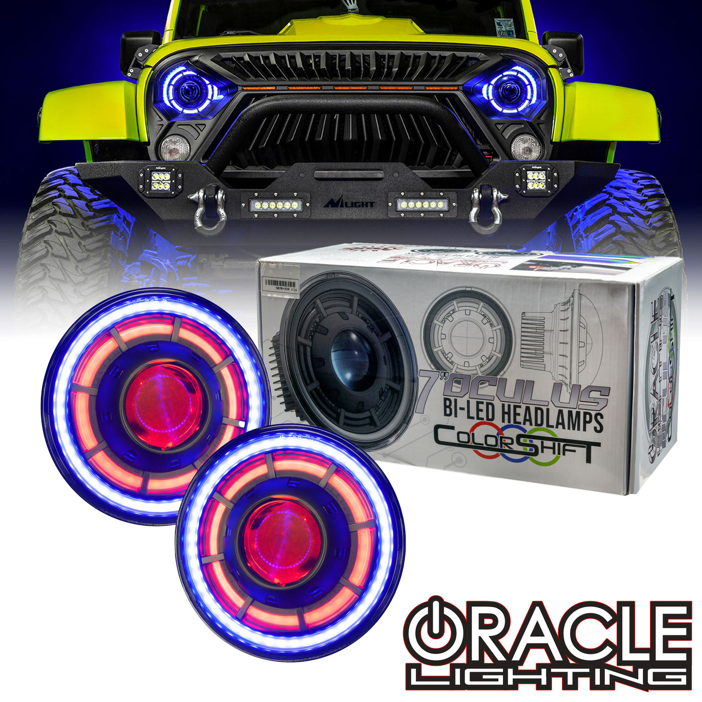 ORACLE Lighting Oculus™ 7" ColorSHIFT® Headlights | ORACLE Lighting