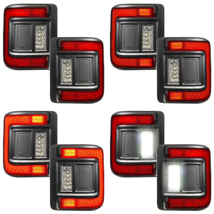 ORACLE Lighting Flush Mount LED Tail Lights for Jeep Wrangler JL