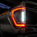 Close up of Flush Style LED Tail Lights for 2021-2024 Ford F-150 installed with reverse lights on