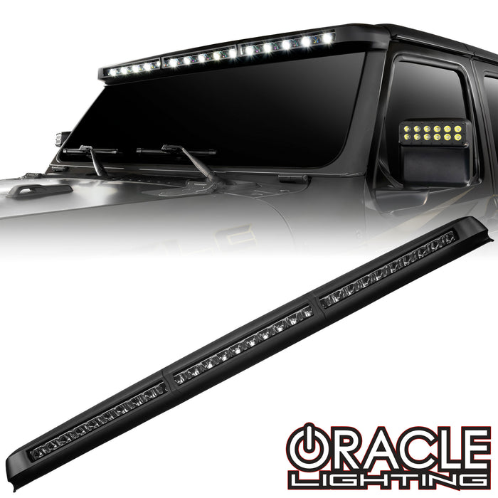 ORACLE Lighting Integrated Windshield Roof LED Light Bar System for Jeep Wrangler JL & Gladiator JT - PRE-ORDER