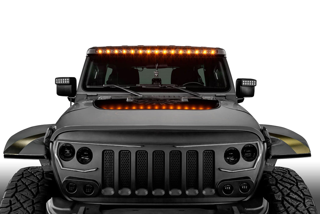 ORACLE Lighting Integrated Windshield Roof LED Light Bar System for Jeep Wrangler JL & Gladiator JT - PRE-ORDER