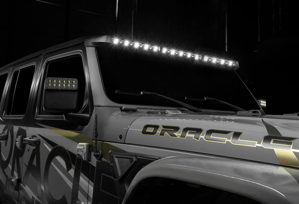 ORACLE Lighting Integrated Windshield Roof LED Light Bar System for Jeep Wrangler JL & Gladiator JT - PRE-ORDER