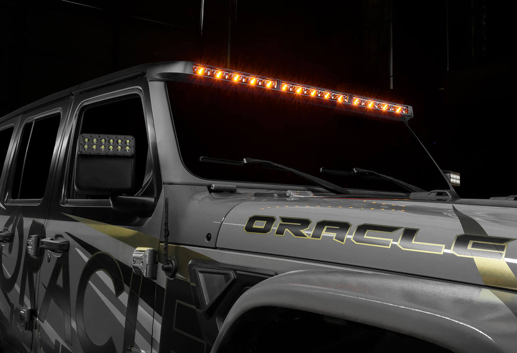 ORACLE Lighting Integrated Windshield Roof LED Light Bar System for Jeep Wrangler JL & Gladiator JT - PRE-ORDER