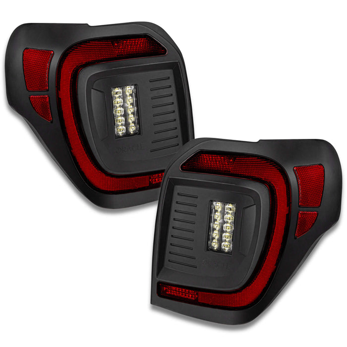 Angled view of Flush Style (Lensless) LED Tail Lights for 2014-2023 Toyota 4Runner