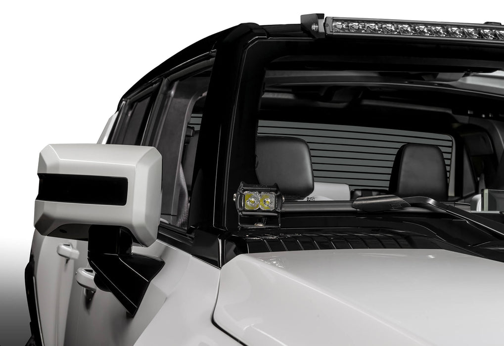 2022-2024 Hummer truck EV A pillar pod light mounting bracket with oracle lighting vega pod light