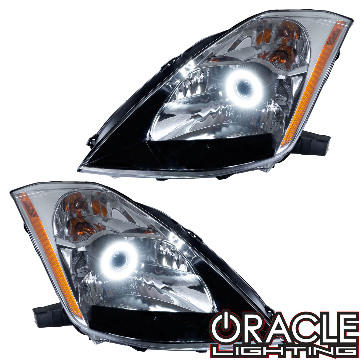 2003-2005 Nissan 350Z Dual Halo Projector Headlights (Chrome