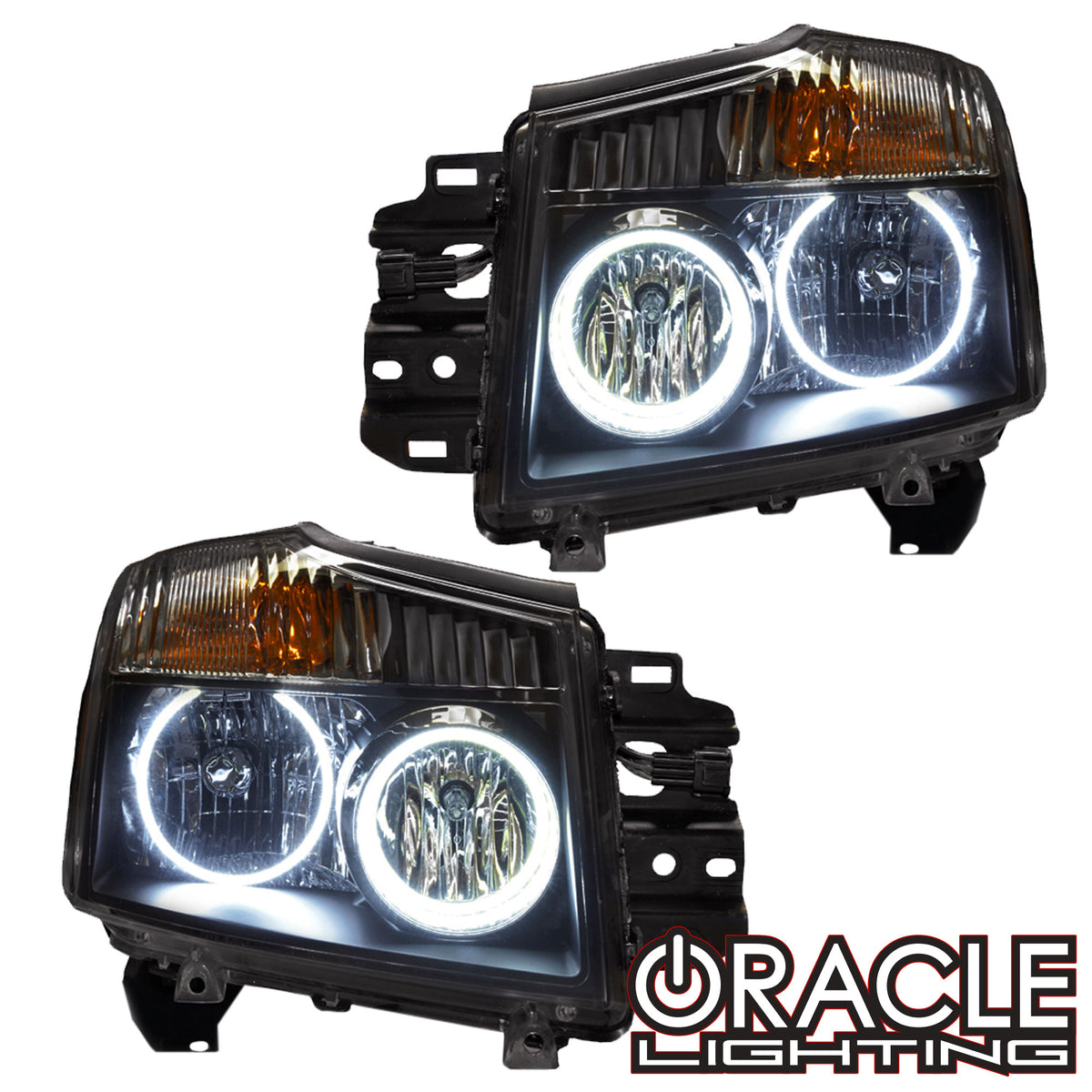 ORACLE Lighting 2008-2015 Nissan Titan Pre-Assembled Halo Headlights