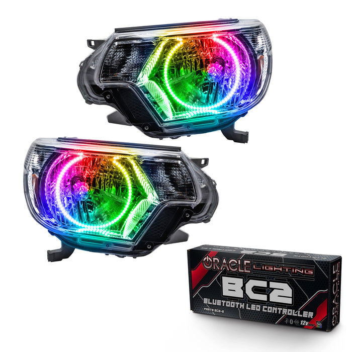 ORACLE Lighting 2012-2015 Toyota Tacoma Pre-Assembled Halo Headlights - Chrome