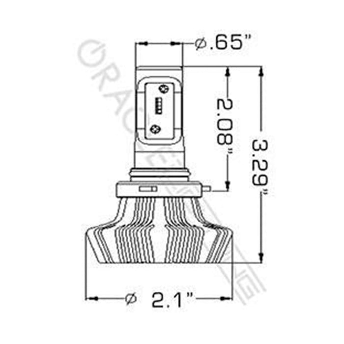 ORACLE Lighting 9005 - 4,000+ Lumen LED Light Bulb Conversion Kit (High Beam)