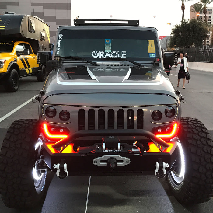 ORACLE Lighting VECTOR Pro-Series Full LED Grill for Jeep Wrangler JK