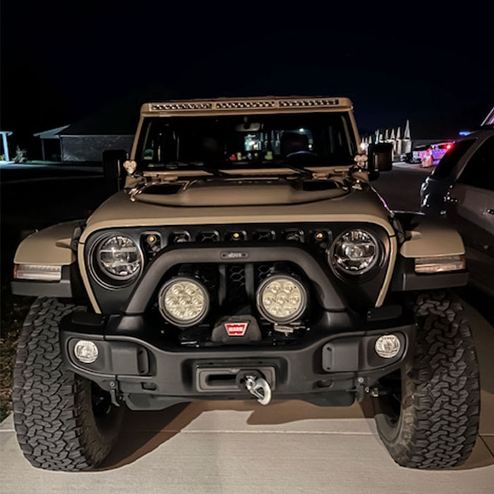 ORACLE Lighting Integrated Windshield Roof LED Light Bar System for Jeep Wrangler JL & Gladiator JT