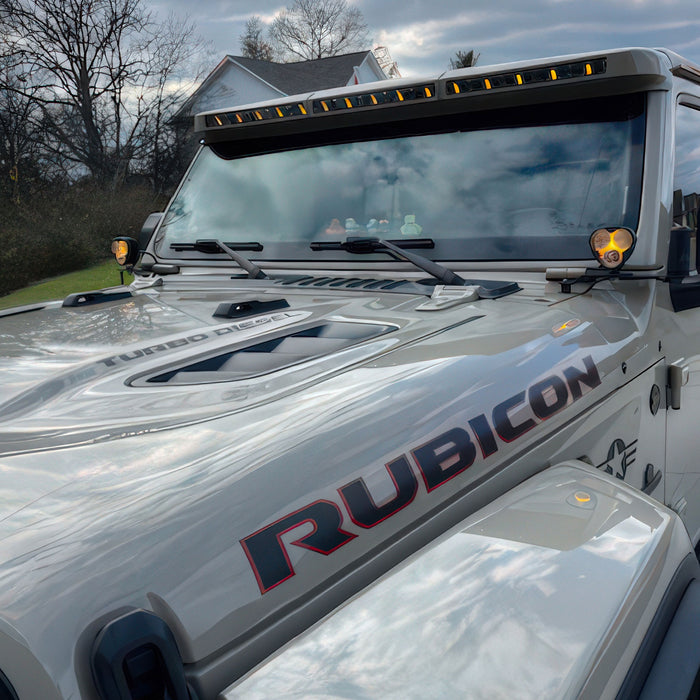 ORACLE Lighting Integrated Windshield Roof LED Light Bar System for Jeep Wrangler JL & Gladiator JT