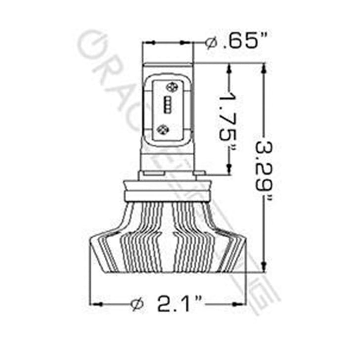 ORACLE Lighting H11 - 4,000+ Lumen LED Light Bulb Conversion Kit High/Low Beam (Non-Projector)