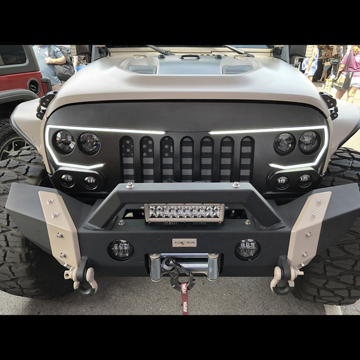 ORACLE Lighting VECTOR Pro-Series Full LED Grill for Jeep Wrangler JK