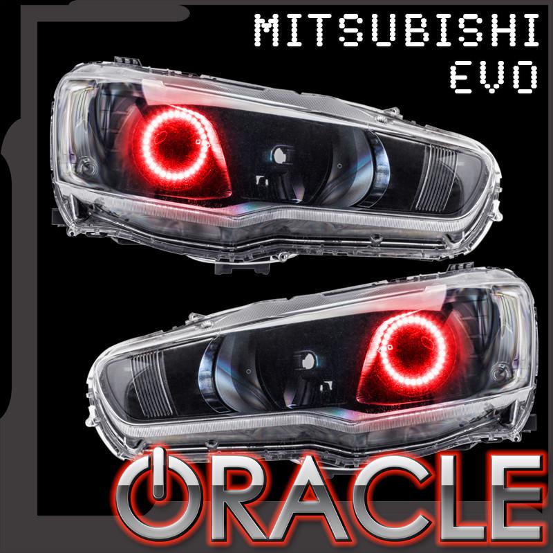 ORACLE Lighting 2008-2016 Mitsubishi EVO LED Headlight Halo Kit -  Projector/HID