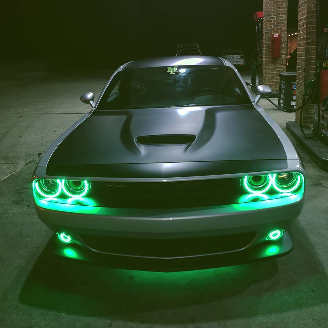 2015–23 Dodge Challenger Halo Lights — Standard Mount — ORACLE Lighting