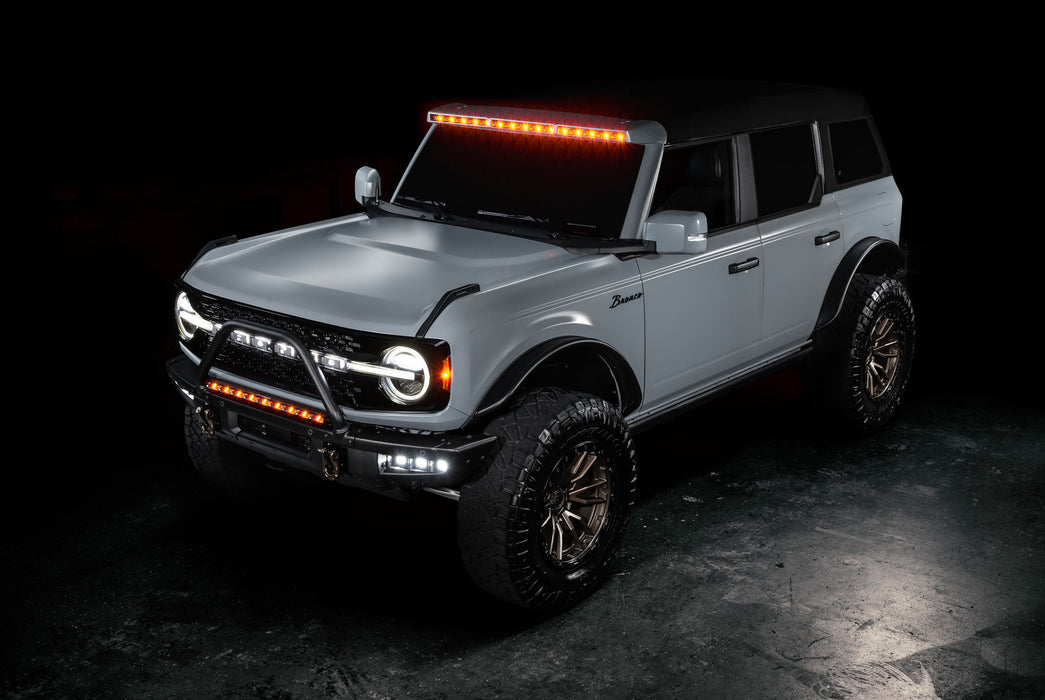 Integrated Windshield Roof LED Light Bar System for 2021+ Ford Bronco