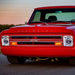 Classic Chevy truck with 7" High Powered LED Headlights installed.