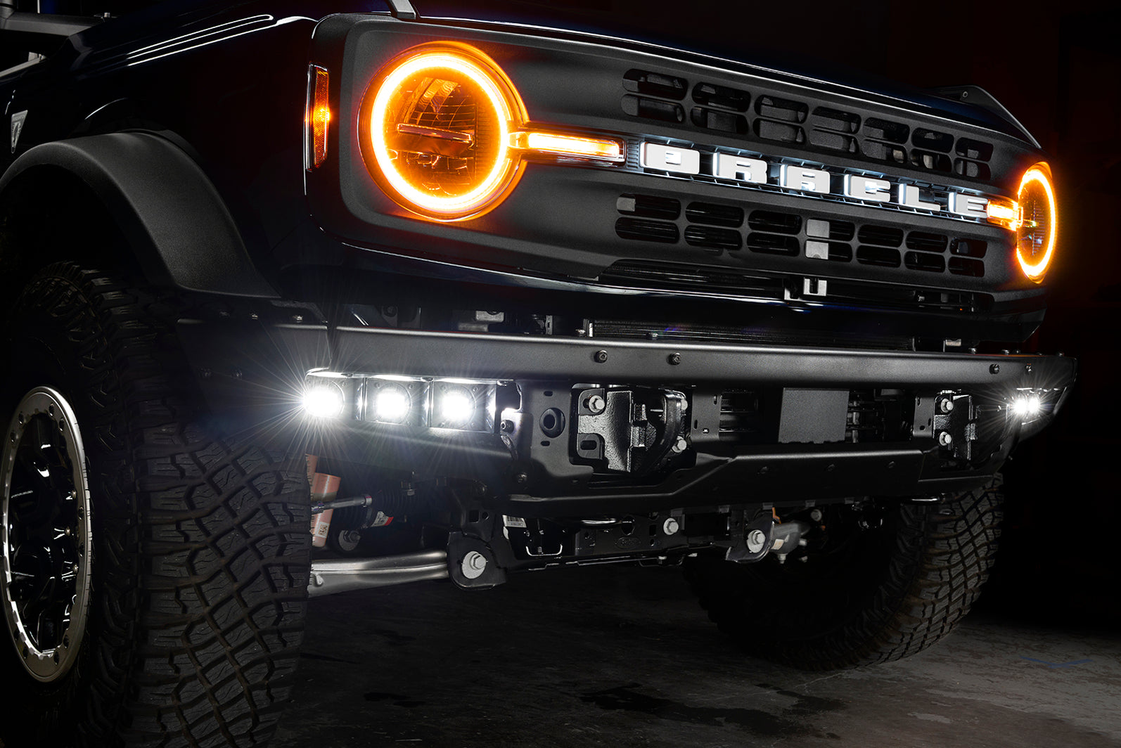 20212024 Ford Bronco Triple LED Fog Light Kit ORACLE Lighting