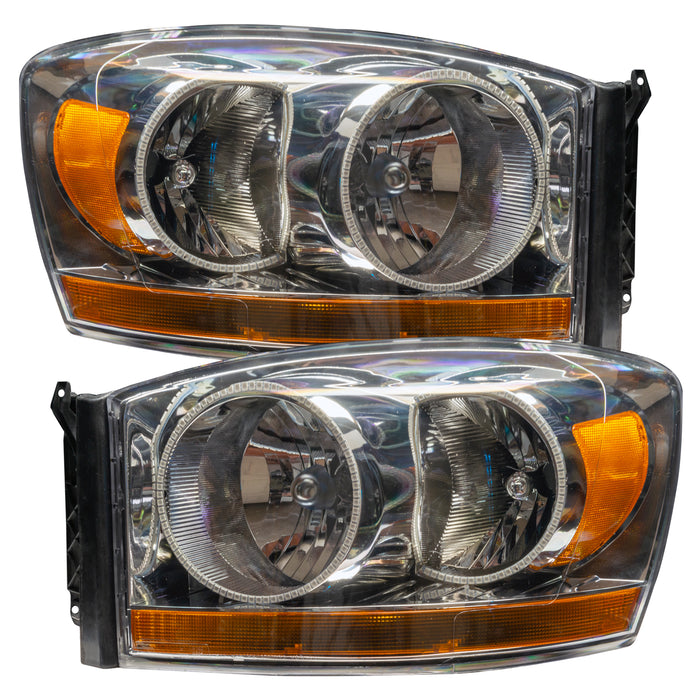 2006 Dodge Ram Pre-Assembled Halo Headlights - Chrome