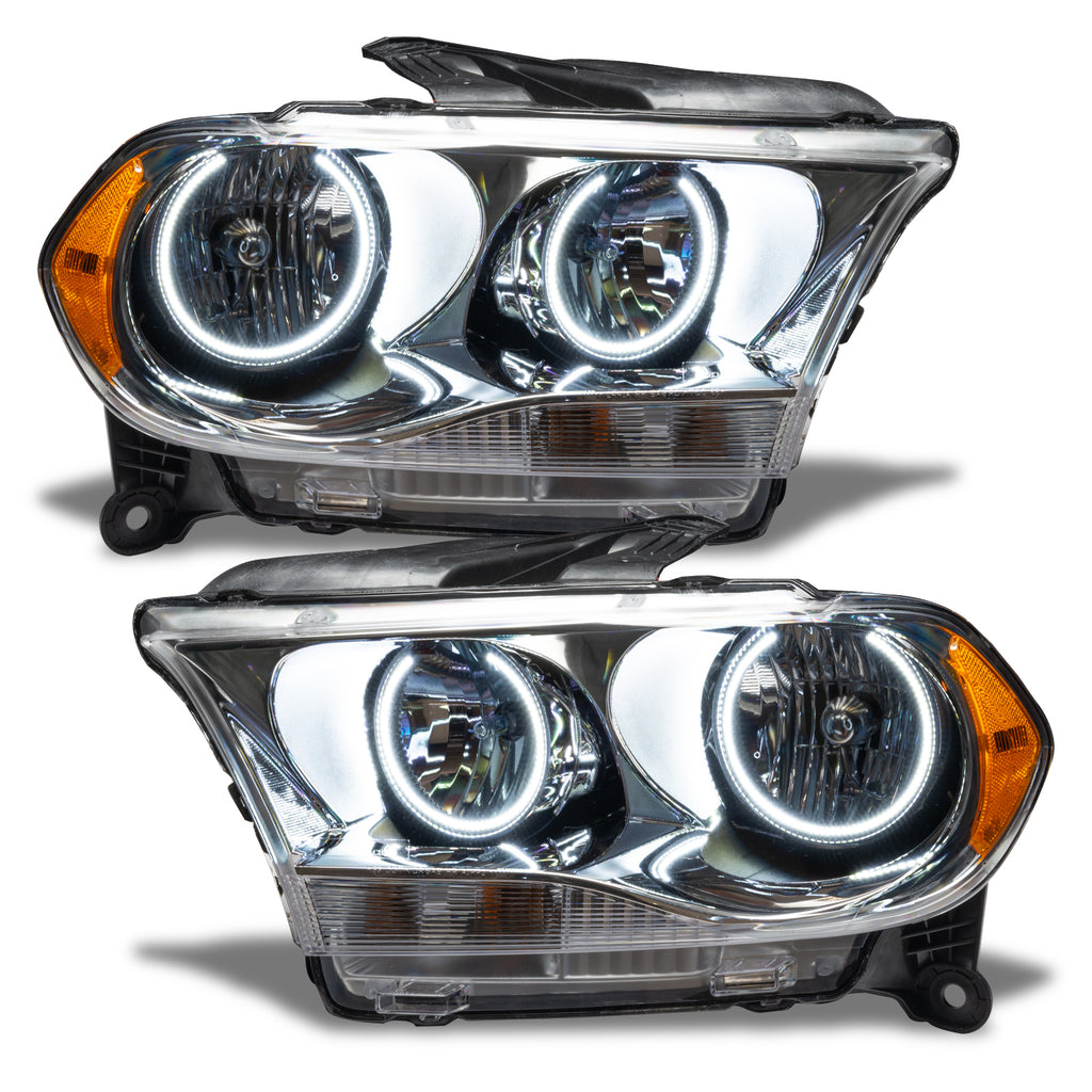 ORACLE Lighting 2011-2013 Dodge Durango Pre-Assembled Headlights Non-HID -  Chrome Housing