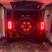 Ford Bronco in a garage with Spare Tire Wheel Ring Third Brake Light installed.