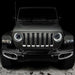 Front end of a Jeep Wrangler with Oculus Headlights installed.