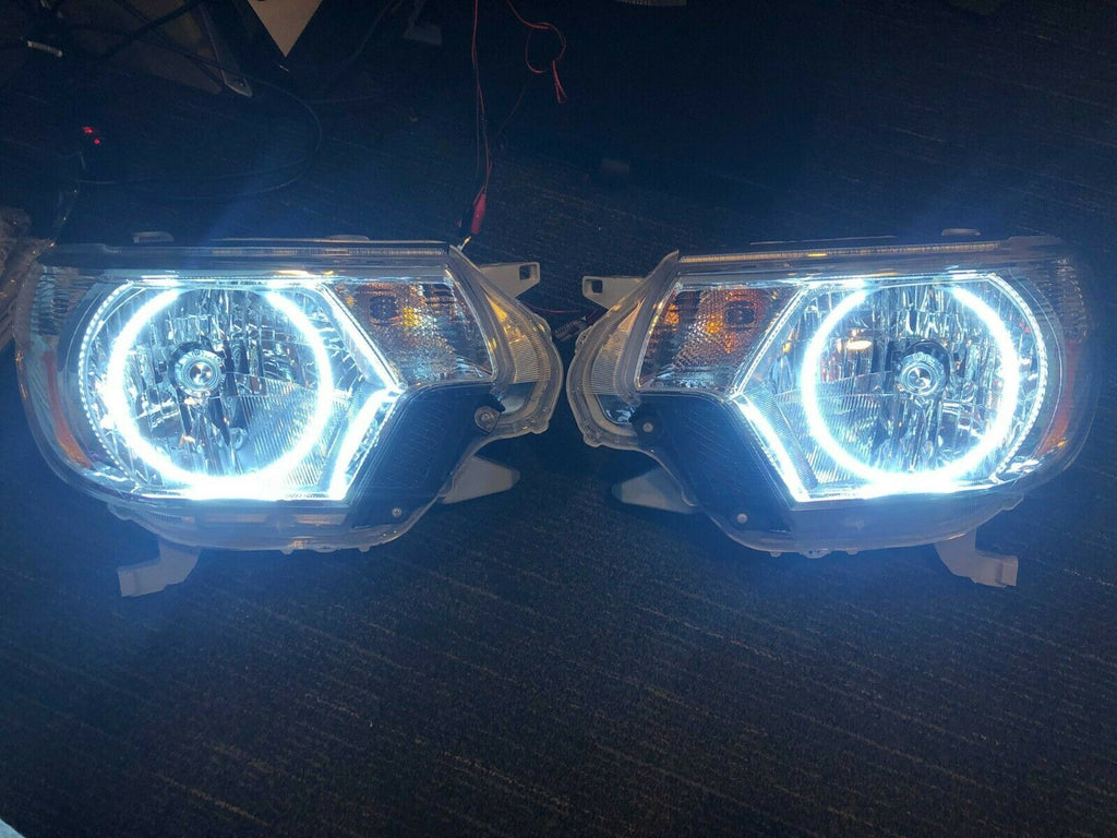 ORACLE 2012-2015 Toyota Tacoma Pre-Assembled Headlights - White LED Halos -  CLEARANCE